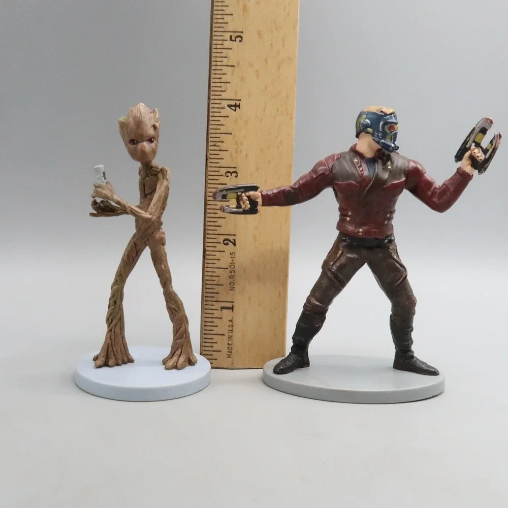 Disney Star-Lord & Groot Guardians of the Galaxy Marvel PVC Figure Cake Topper